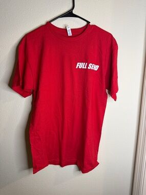 Full Send Men's Red Short Sleeve Graphic Tee